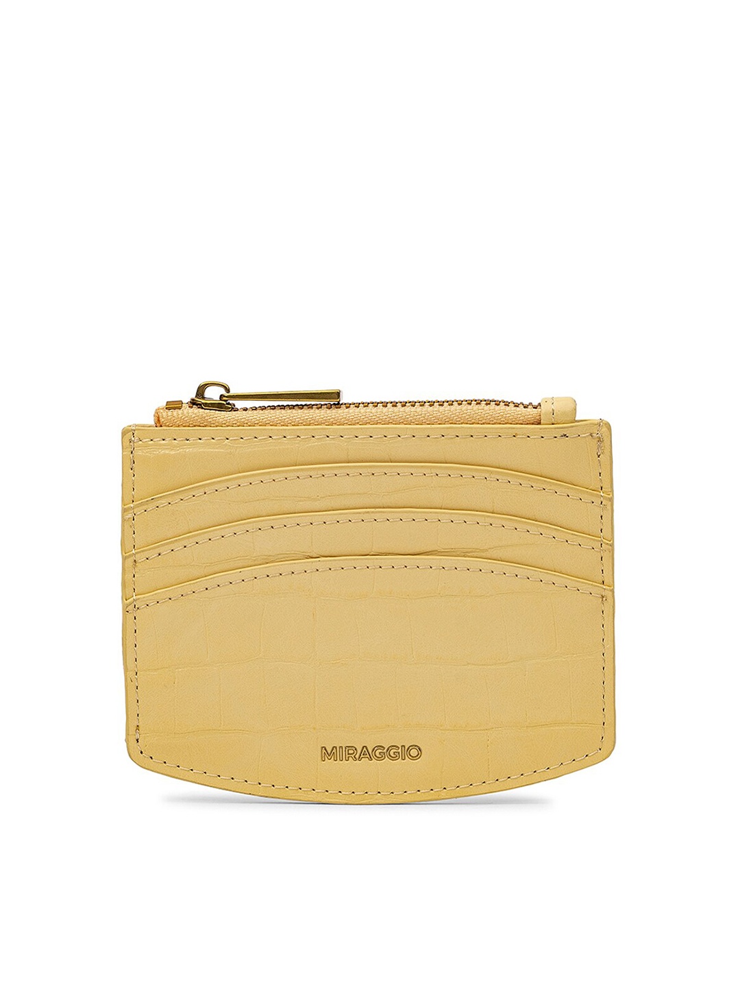 

MIRAGGIO Women PU Card Holder, Yellow