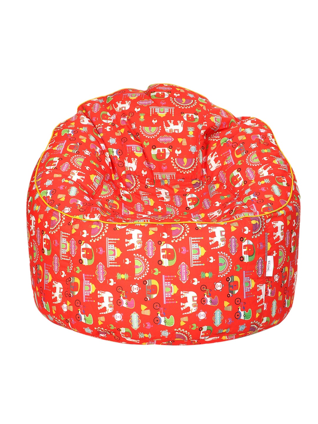 

Sattva Muddha Red & Yellow Printed Bean Bag Cover