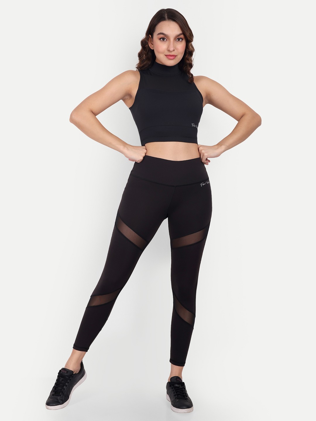 

Fibre World Solid Gym Co-Ords, Black