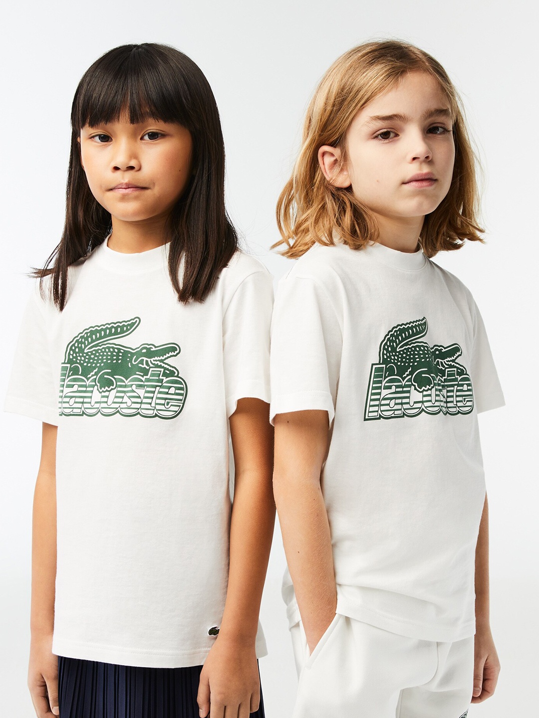 

Lacoste Boys Printed Cotton T-shirt, White