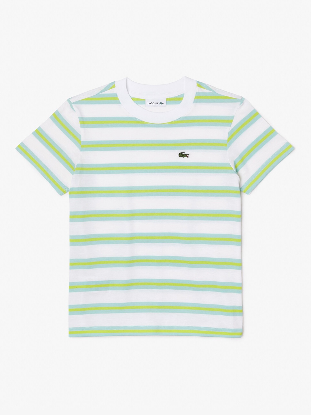 

Lacoste Boys Striped Pure Cotton T-shirt, White