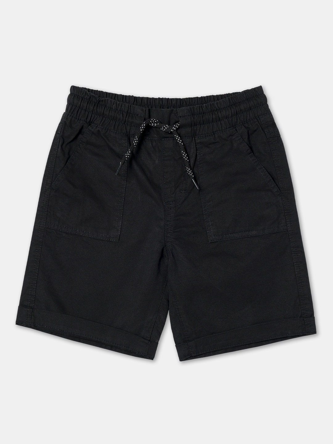 

R&B Boys Boys Regular-Fit Cotton Shorts, Black