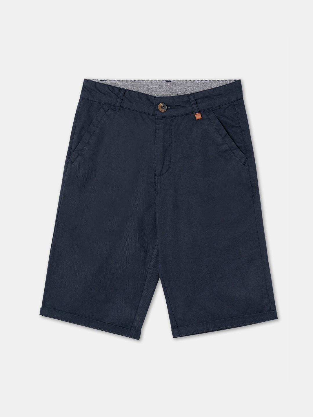

R&B Boys Mid-Rise Chino Shorts, Blue