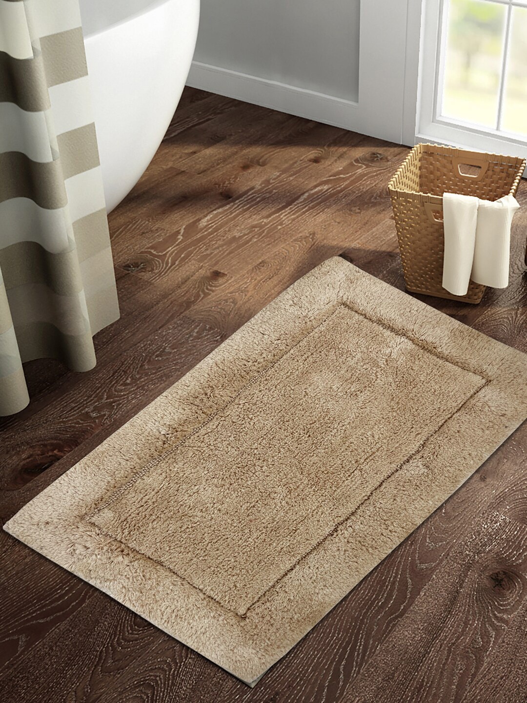

SPACES Hygro Golden Hygro Cotton Anti-Skid Doormat, Gold