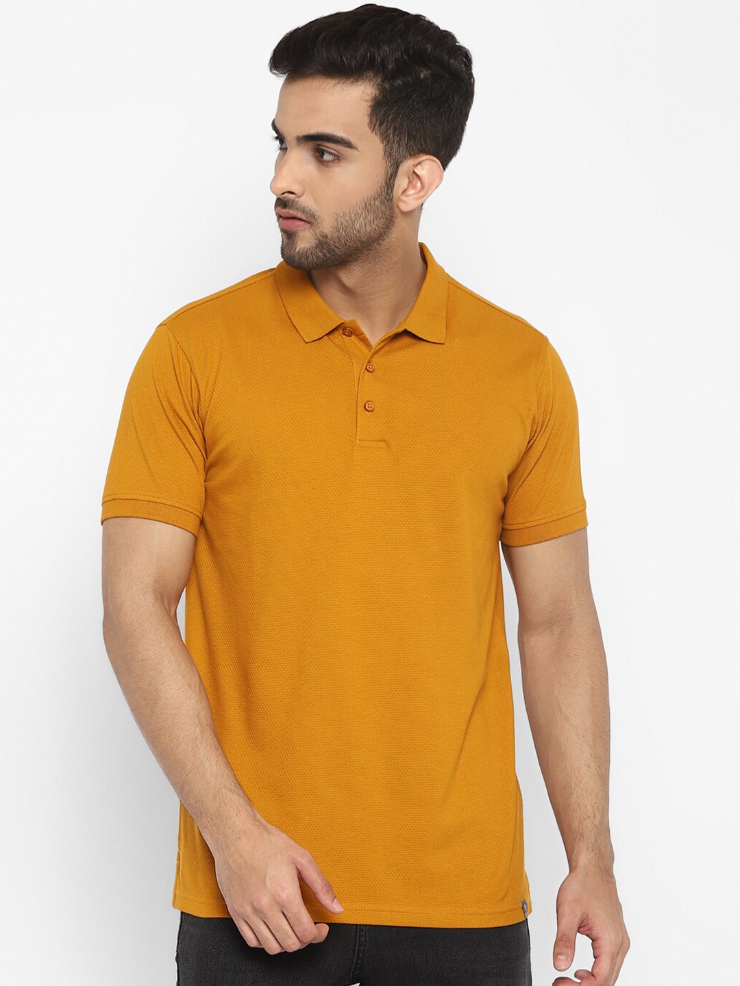

Red Chief Polo Collar Cotton T-Shirt, Mustard