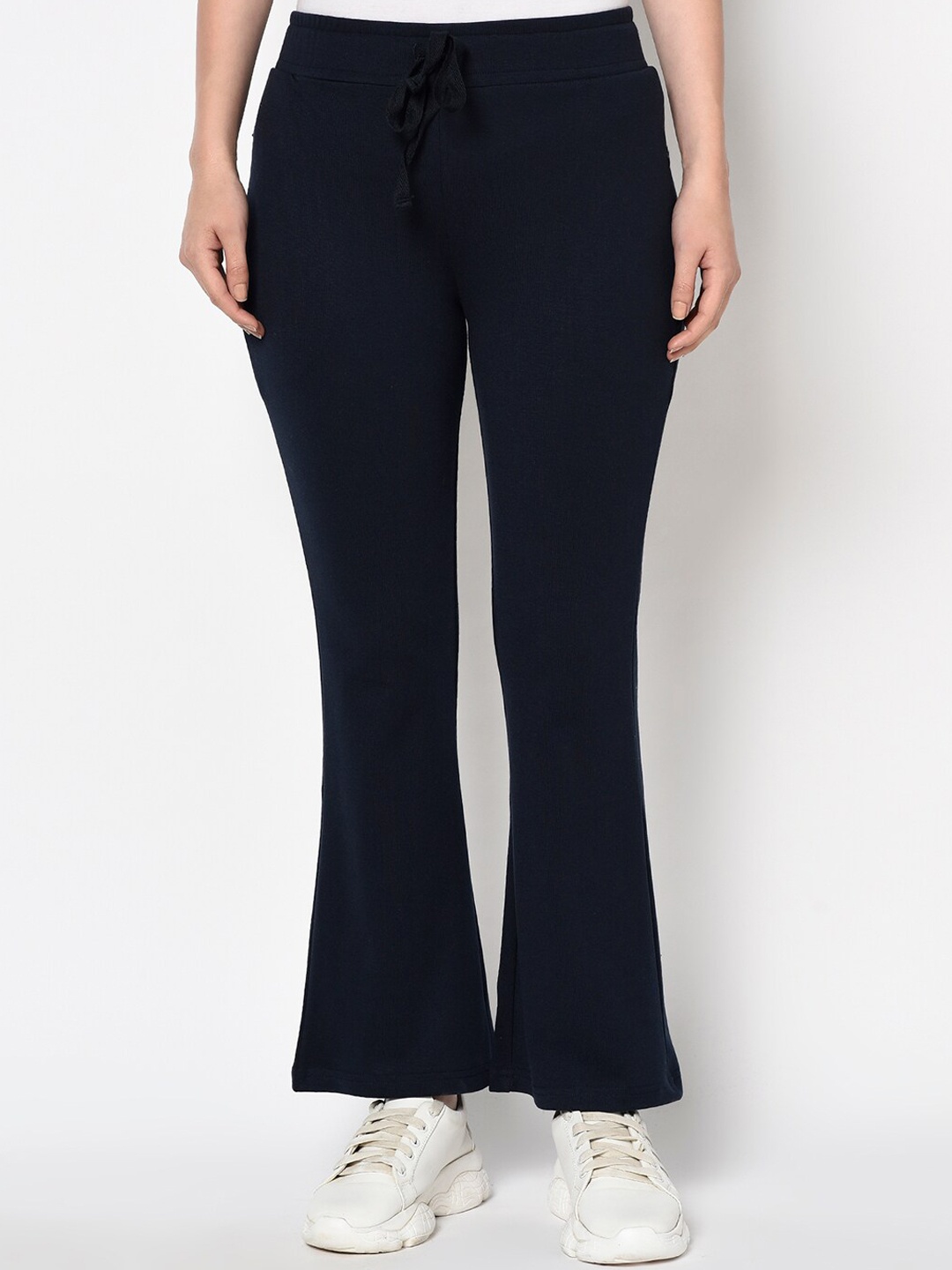 

Miss Grace Women Cotton Bootcut Track Pant, Blue