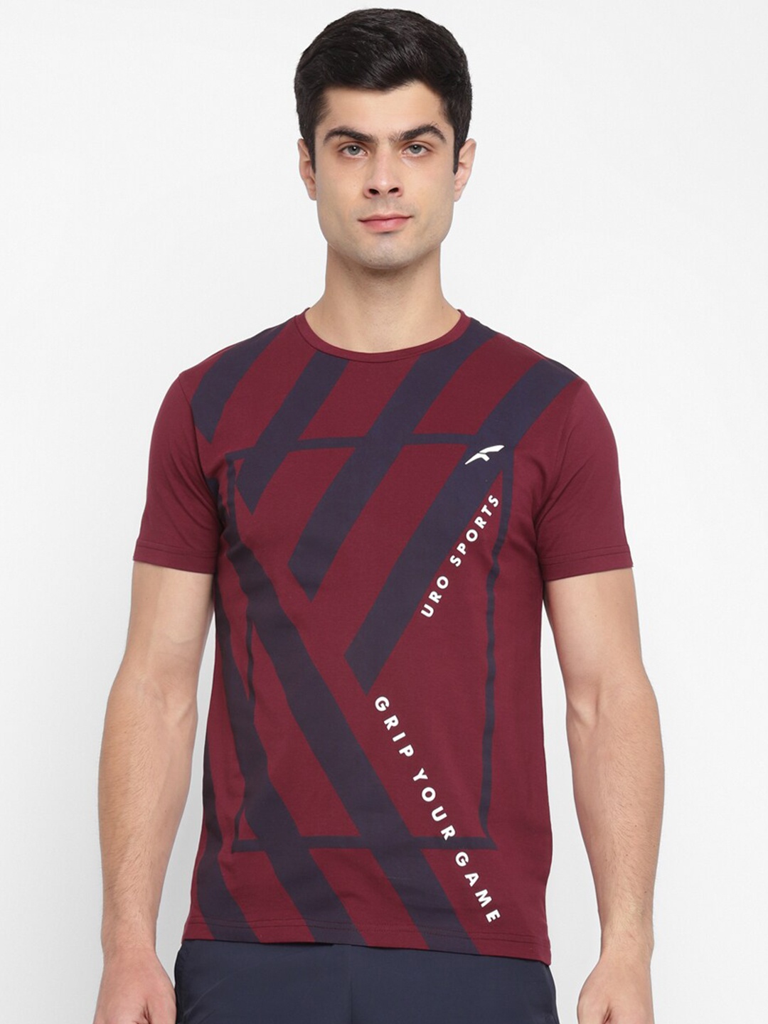 

FURO by Red Chief Geometric Printed T-shirt, Maroon