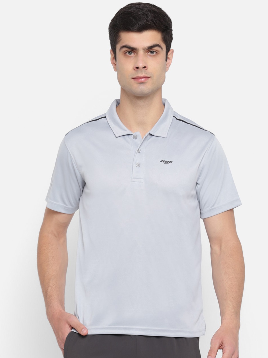 

FURO by Red Chief Short Sleeves Polo Collar T-shirt, Grey