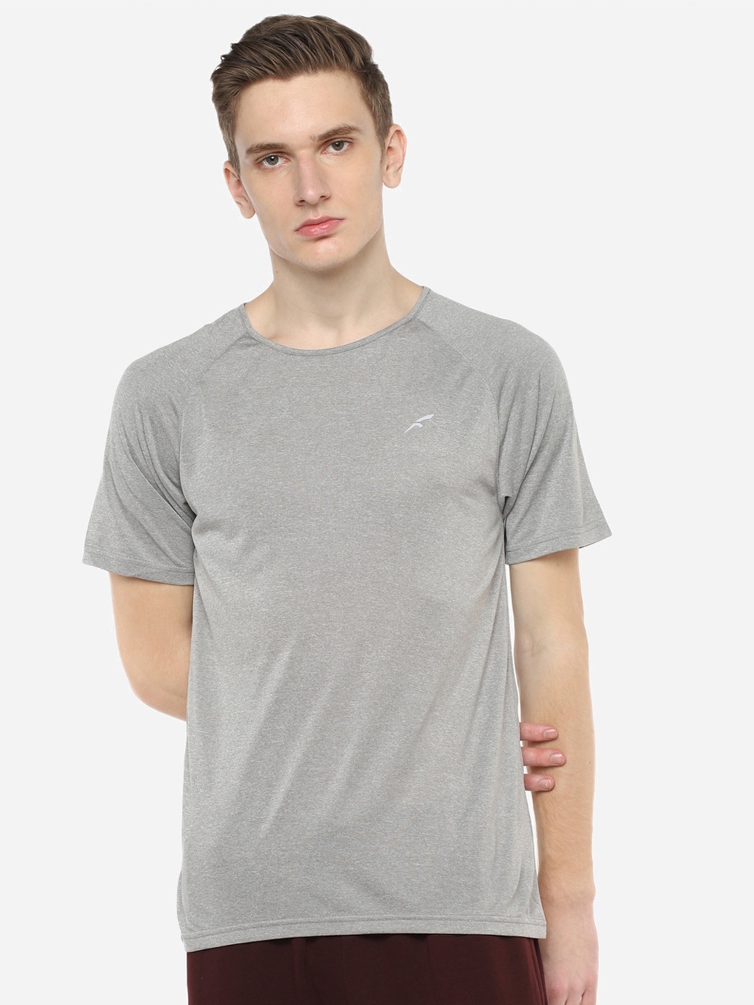 

FURO by Red Chief Short Sleeve Round Neck Sports Cotton T-shirt, Grey