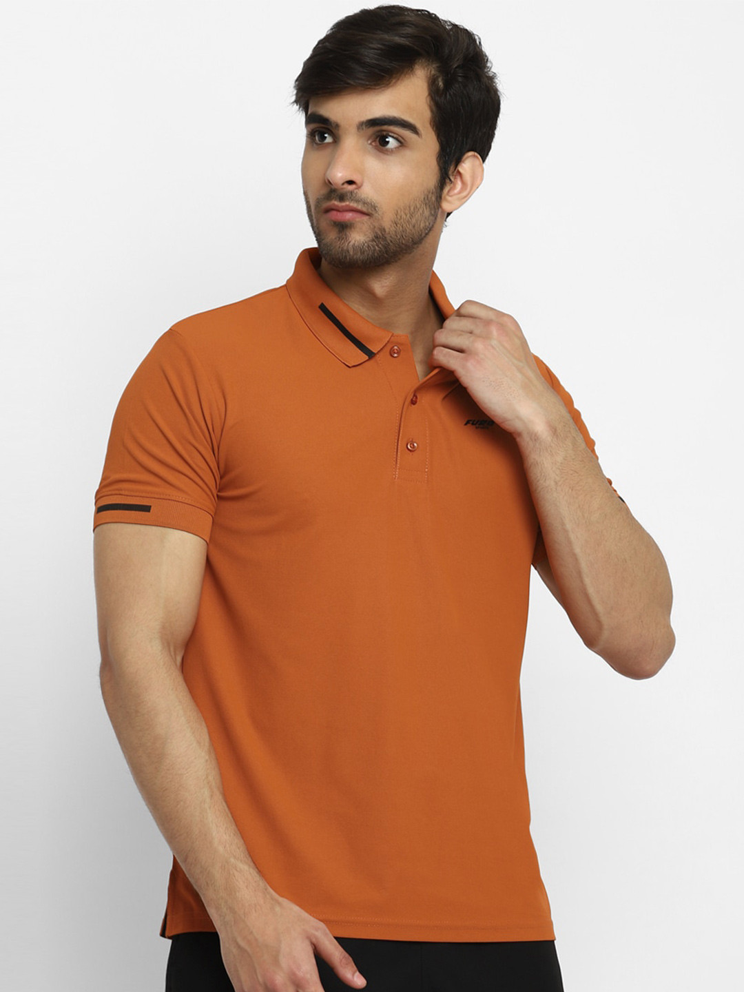 

FURO by Red Chief Short Sleeves Polo Collar T-shirt, Orange