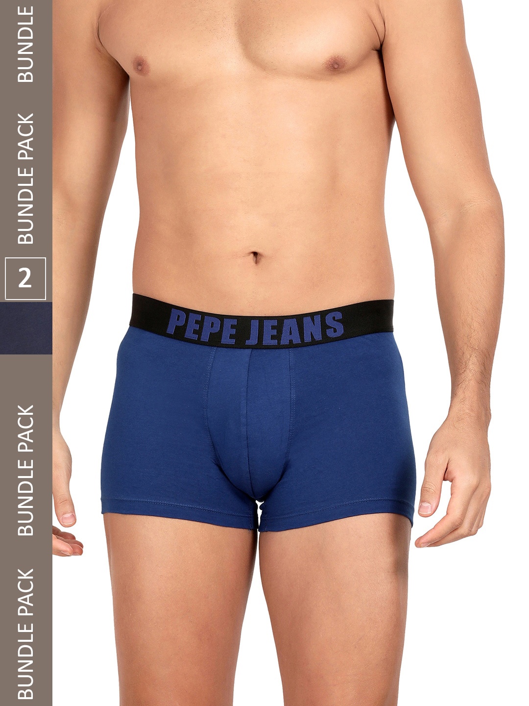 

Pepe Jeans Pack Of 2 Logo Printed Detail Trunks 8904311374770, Blue