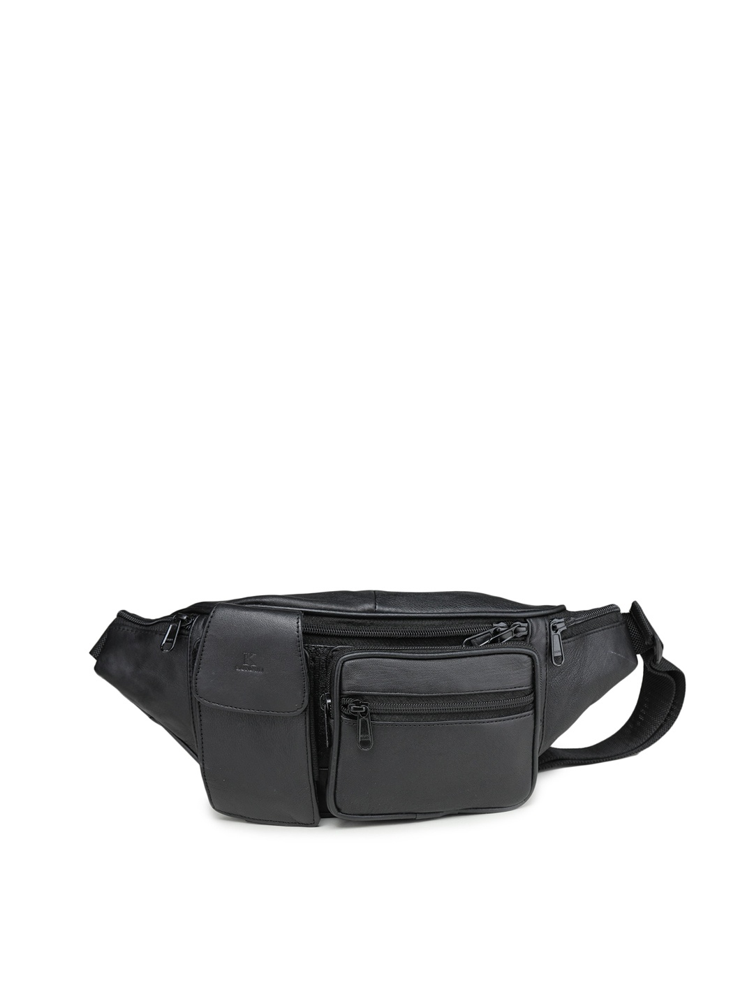 

K London Leather Waist Pouch, Black