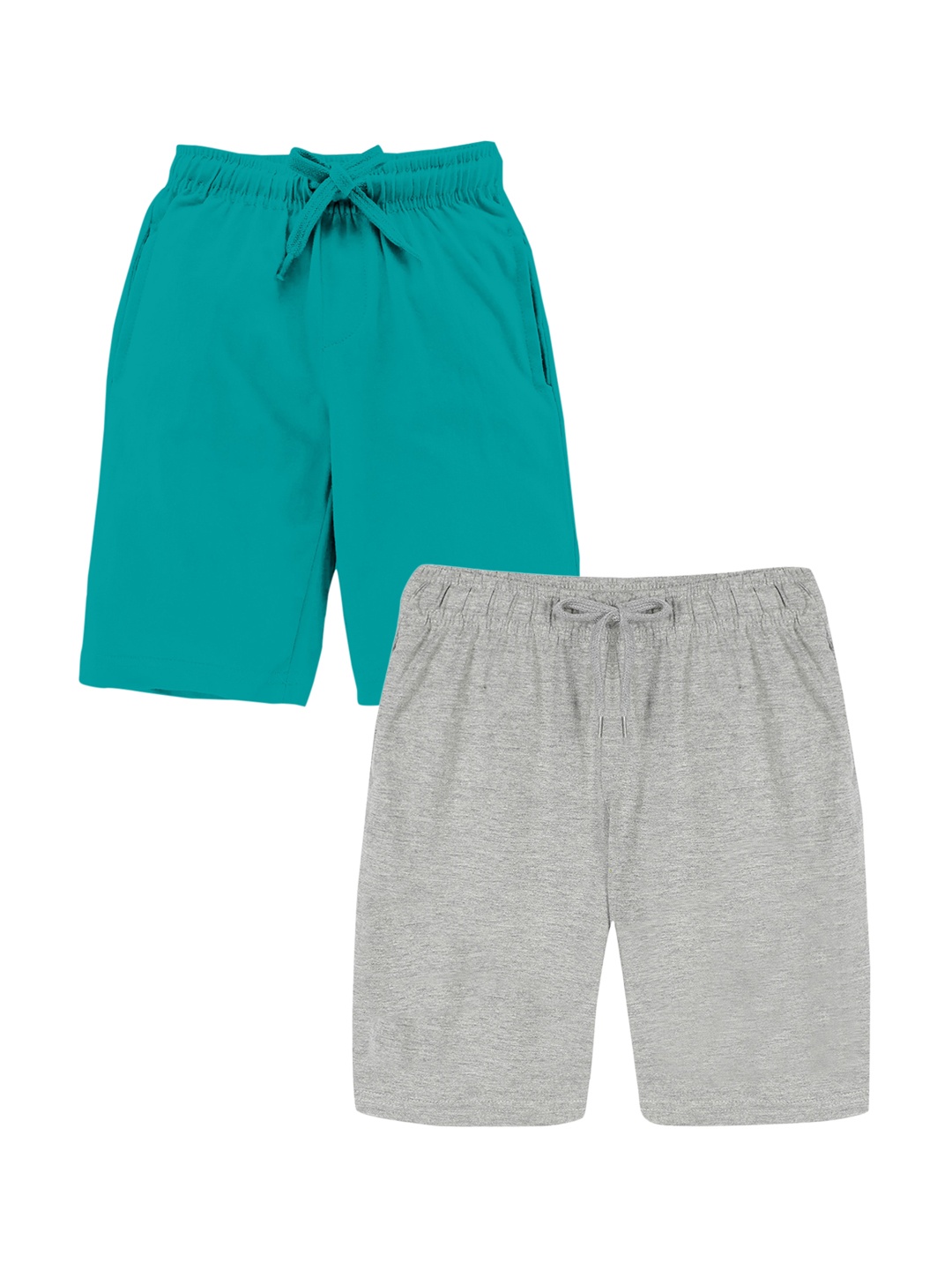 

KiddoPanti Pack Of 2 Boys Regular Shorts, Teal