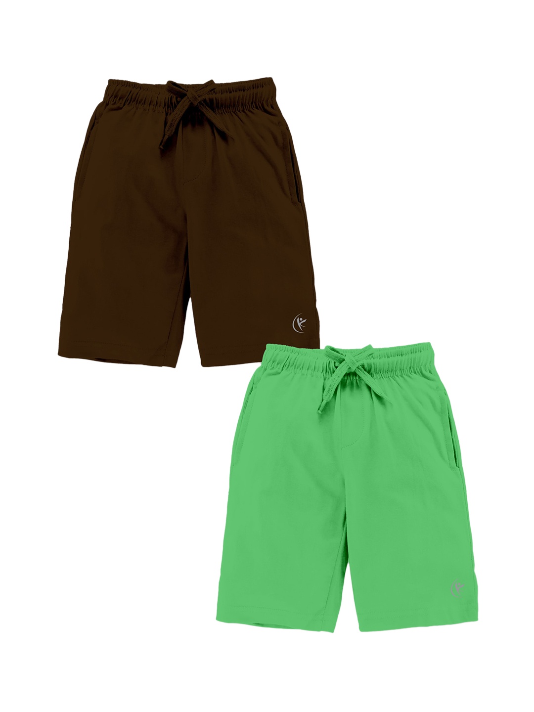 

KiddoPanti Boys Pack Of 2 Regular-Fit Cotton Shorts, Brown