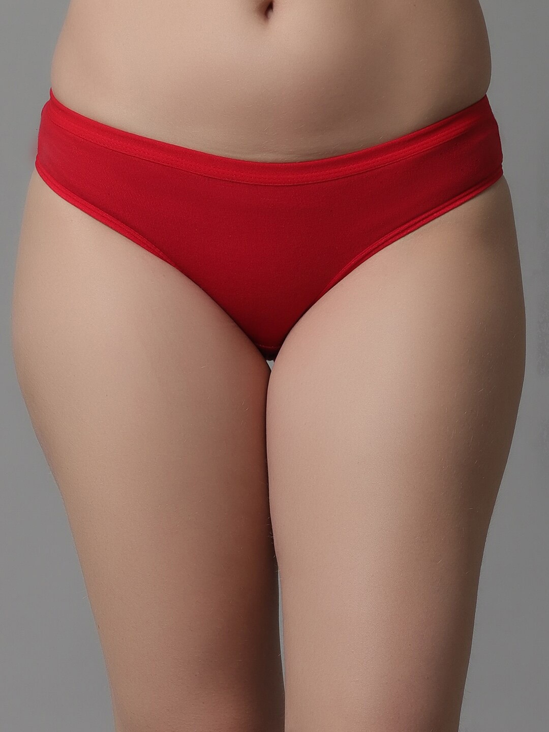 

KEX Women Cotton Hipster Briefs, Red
