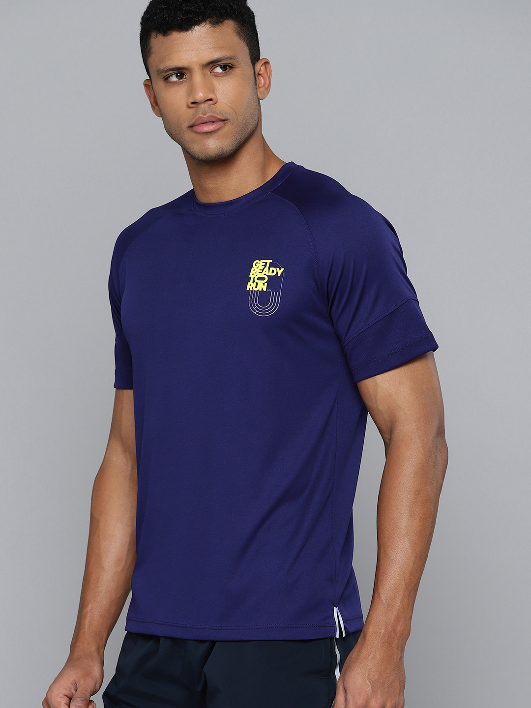 

HRX by Hrithik Roshan Rapid-Dry Running T-shirt, Navy blue