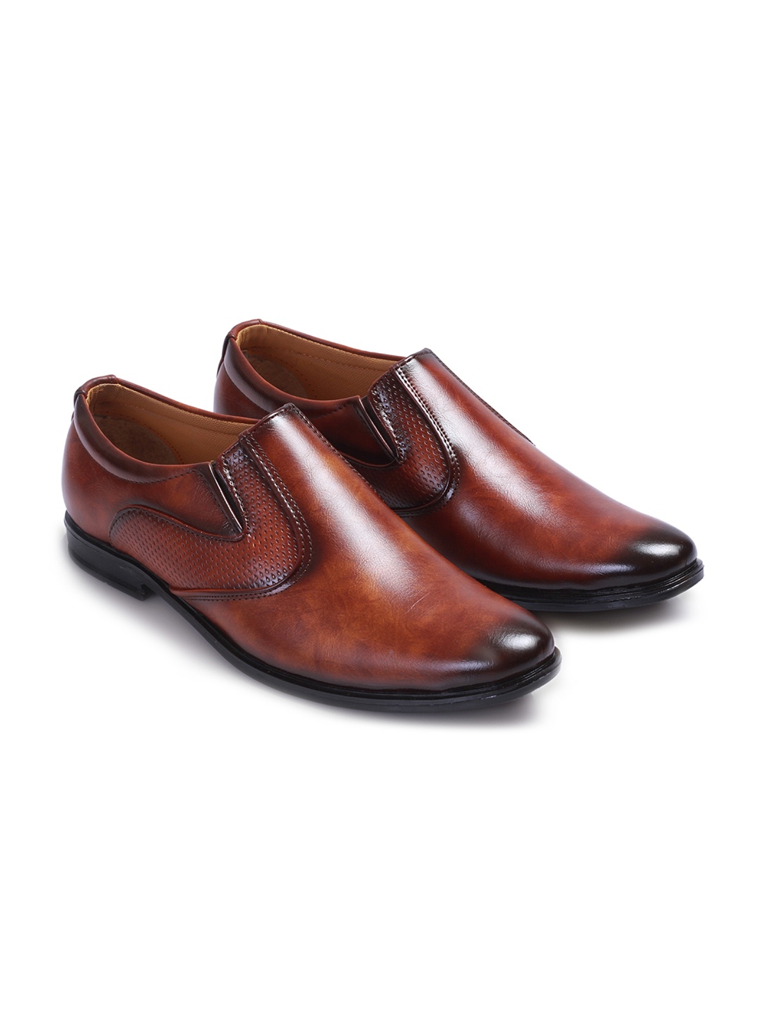 

BUCIK Men Comfort-Fit Formal Slip-On Shoes, Tan