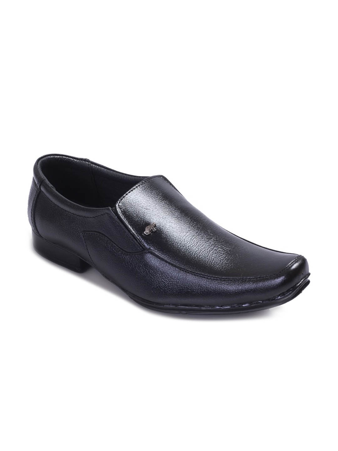 

BUCIK Men Comfort-Fit Genuine Leather Formal Slip-On Shoes, Black
