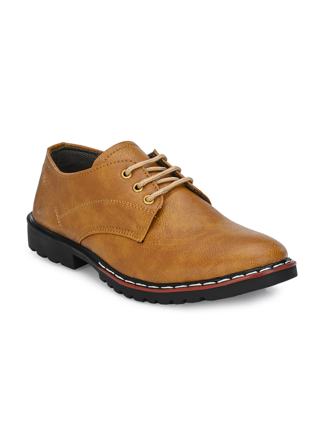 

BUCIK Men Lightweight Comfort Insole Derbys, Beige