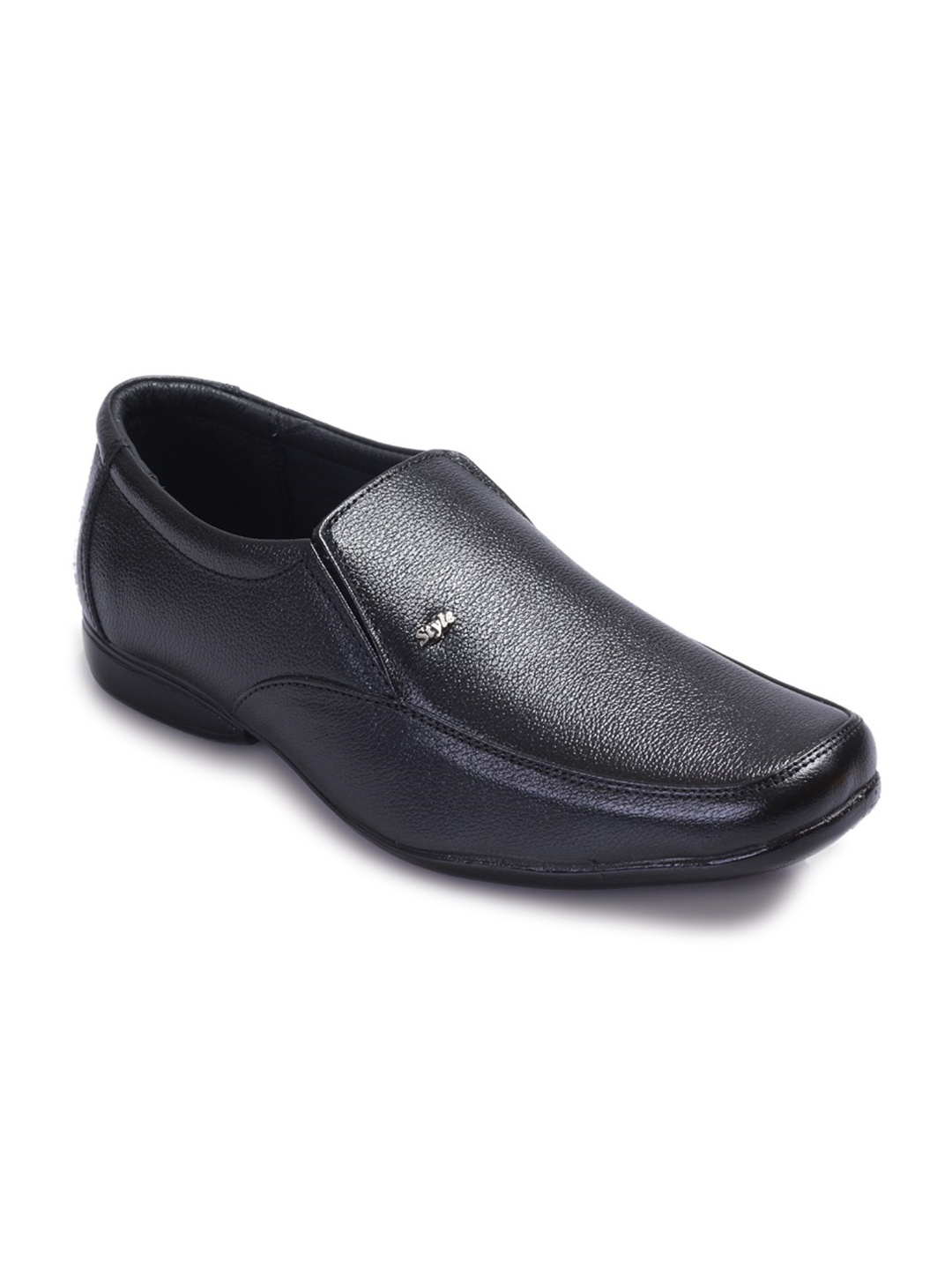

BUCIK Men Comfort-Fit Genuine Leather Formal Slip-On Shoes, Black