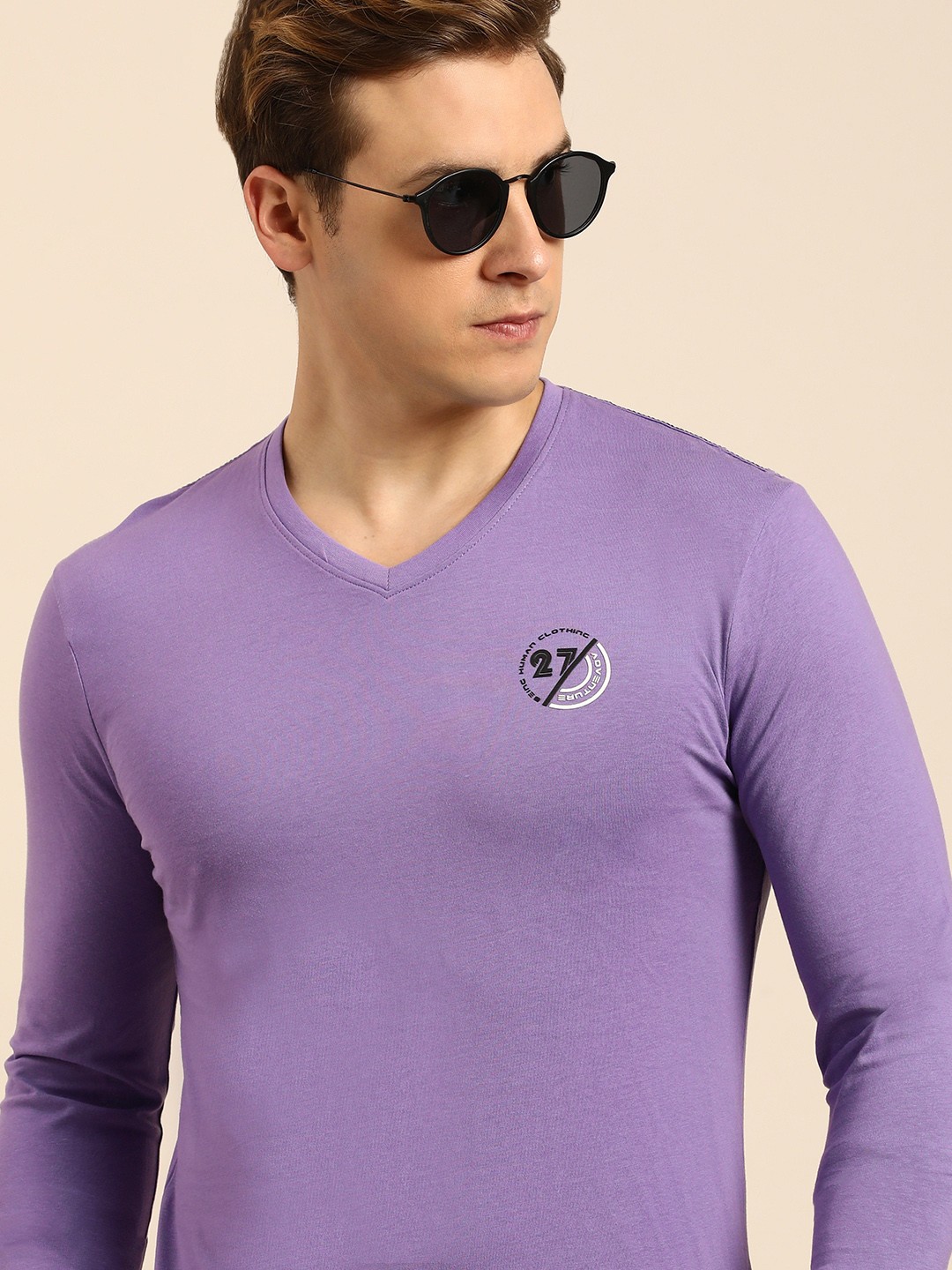 

Being Human Lavender Pure Cotton T-shirt