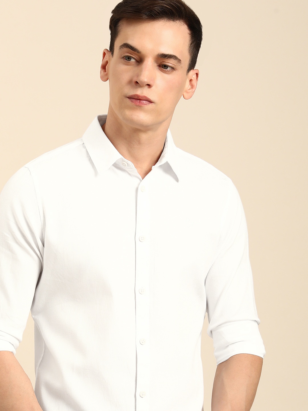 

Being Human Men Slim Fit Pure Cotton Casual Shirt, White