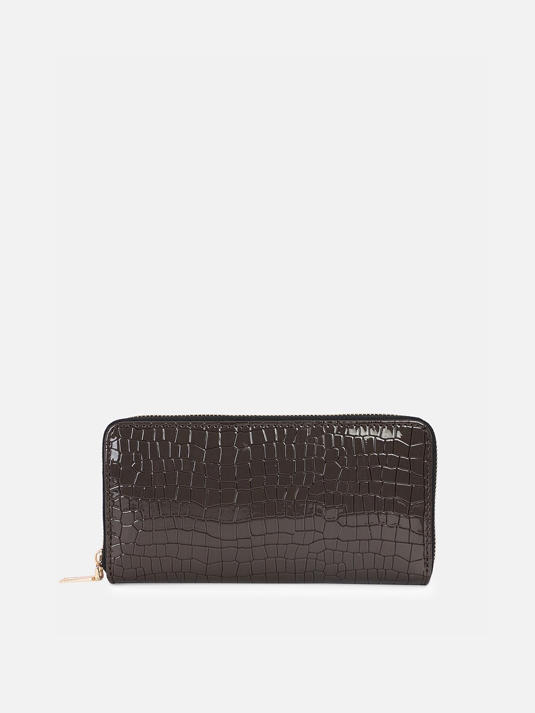 

Bagsy Malone Textured Zip Around Wallet, Coffee brown