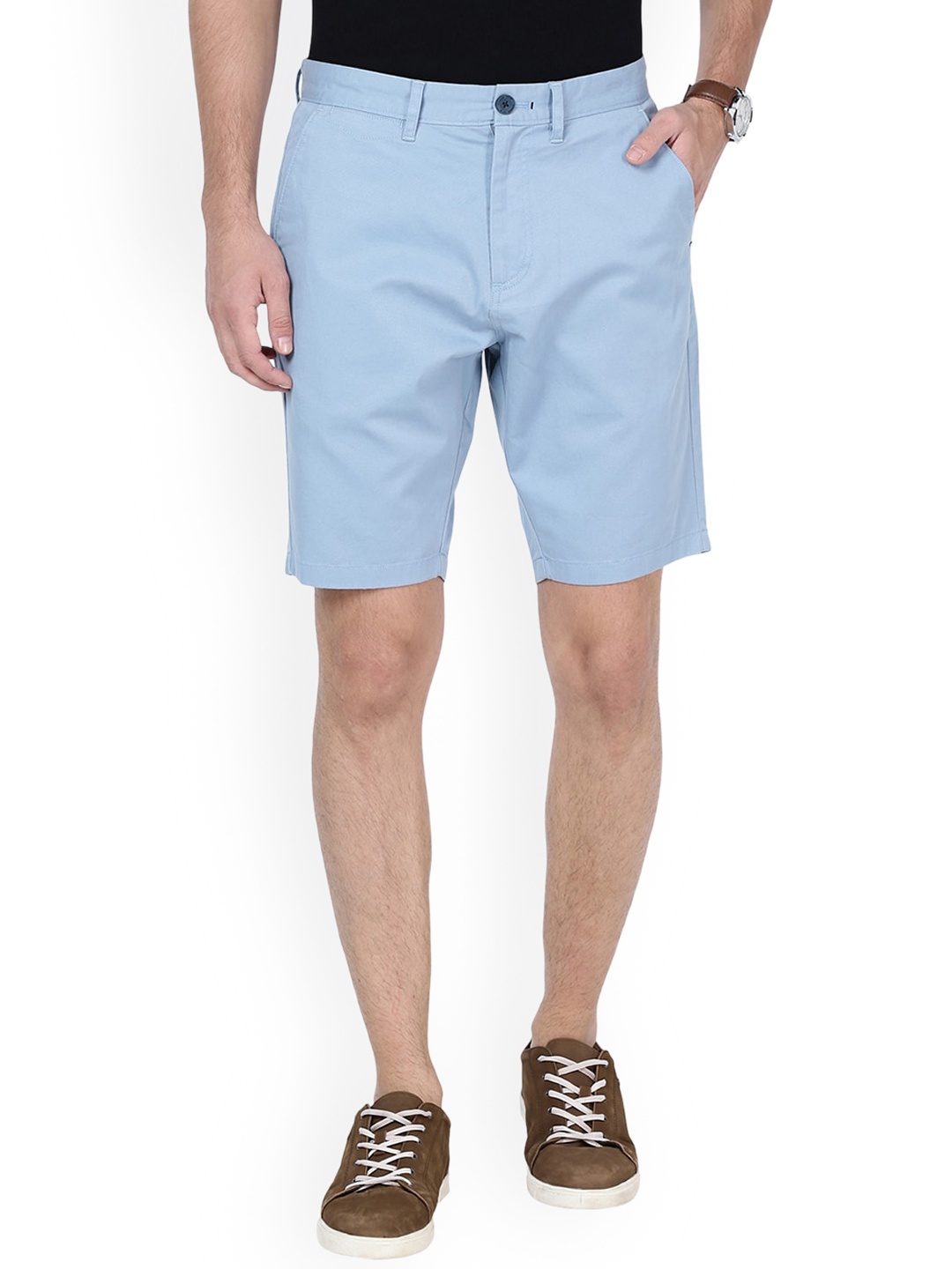 

t-base Men Cotton Chino Shorts, Blue