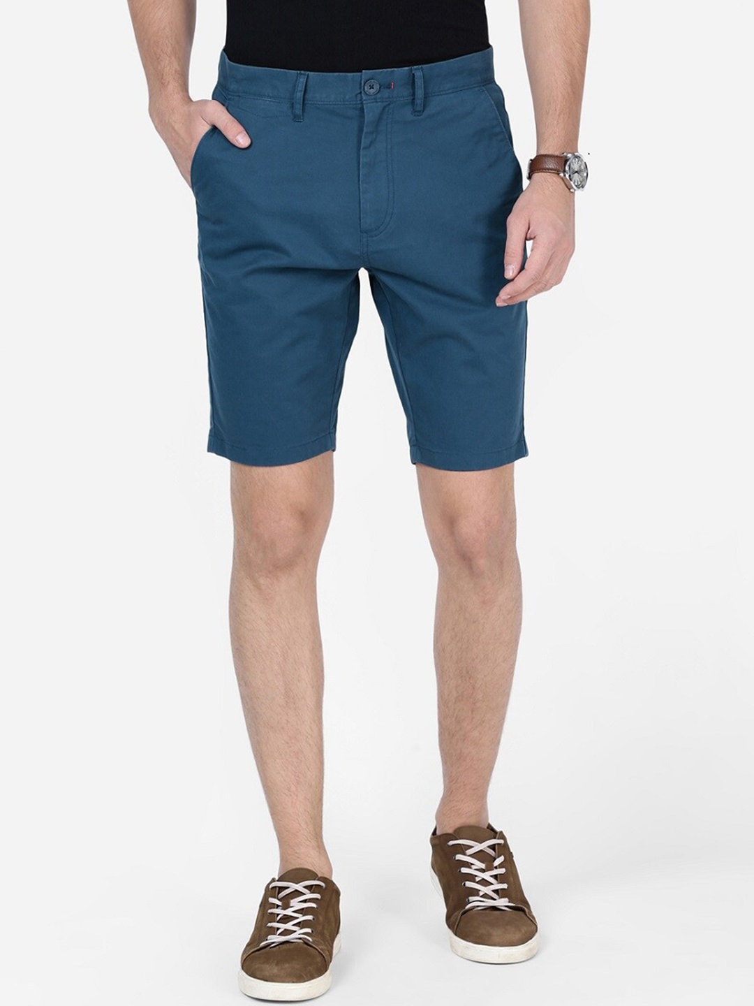 

t-base Men Cotton Chino Shorts, Blue