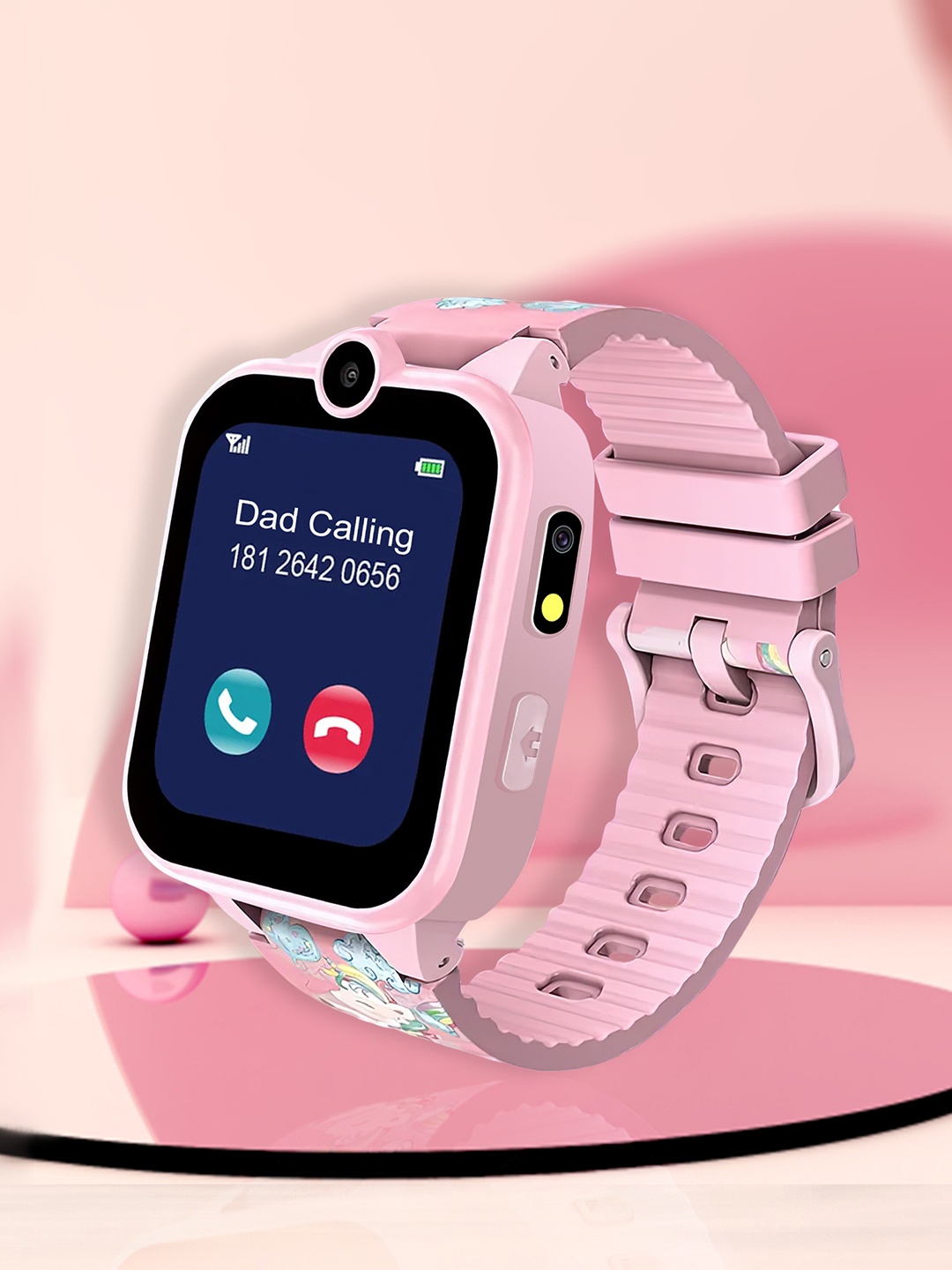 

Spiky Calling & Cameras Games Pedometer Educational Multifunction Smartwatch, Black