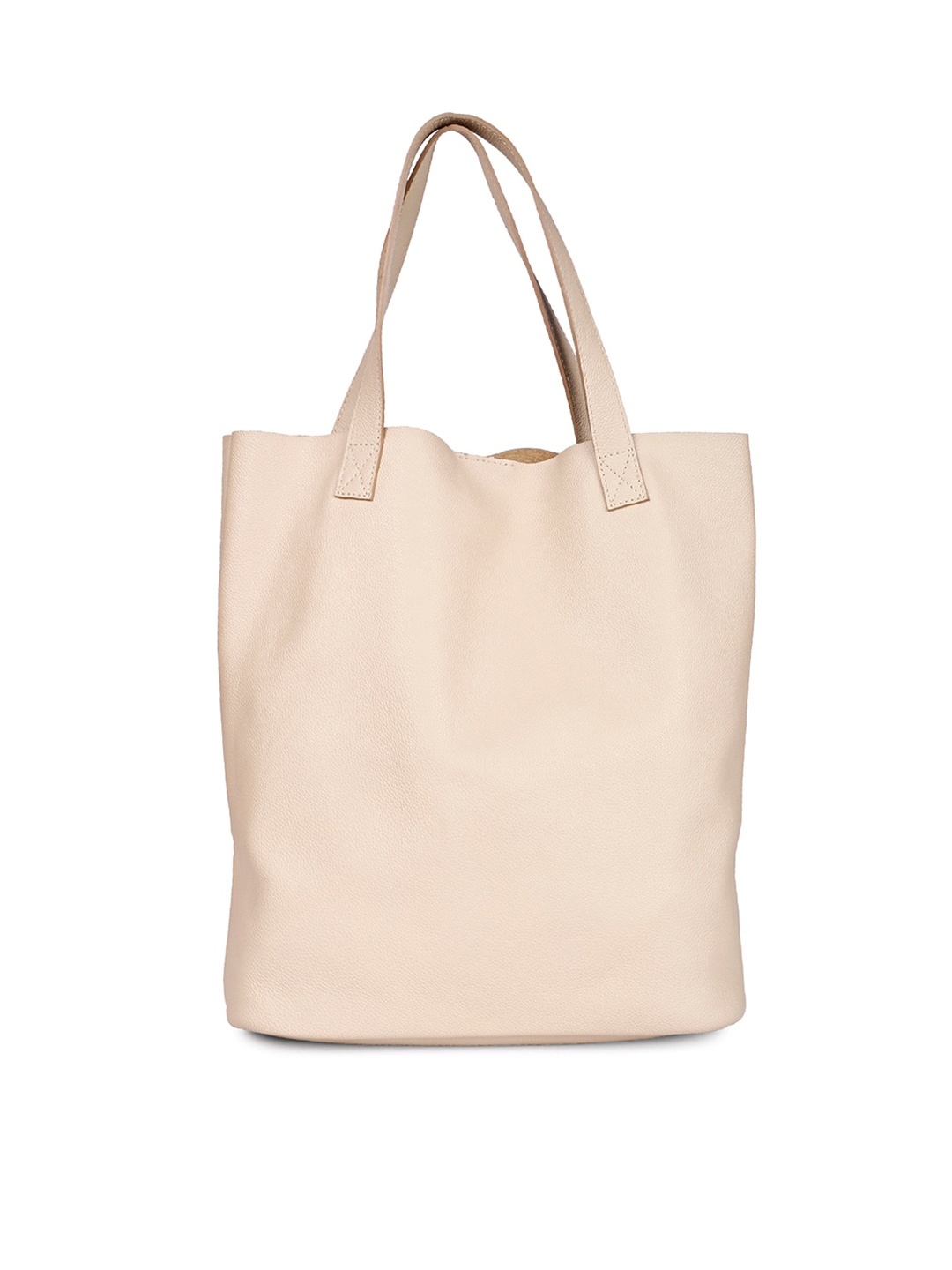 

Saint G Leather Oversized Shopper Tote Bag, Beige