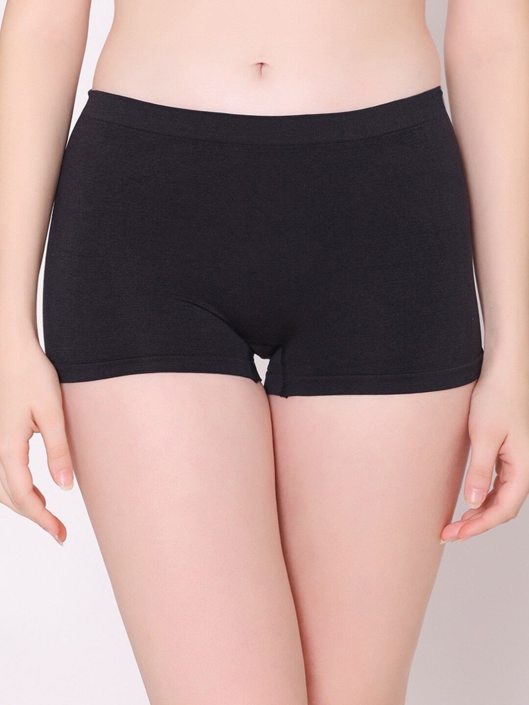 

BODYX Women Anti-Bacterial Boy Shorts Briefs, Black