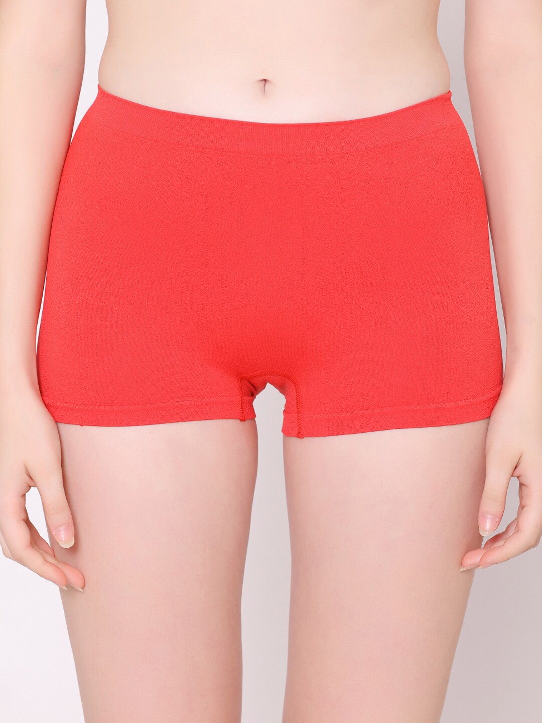 

BODYX Women Anti-Bacterial Boy Shorts Briefs, Red