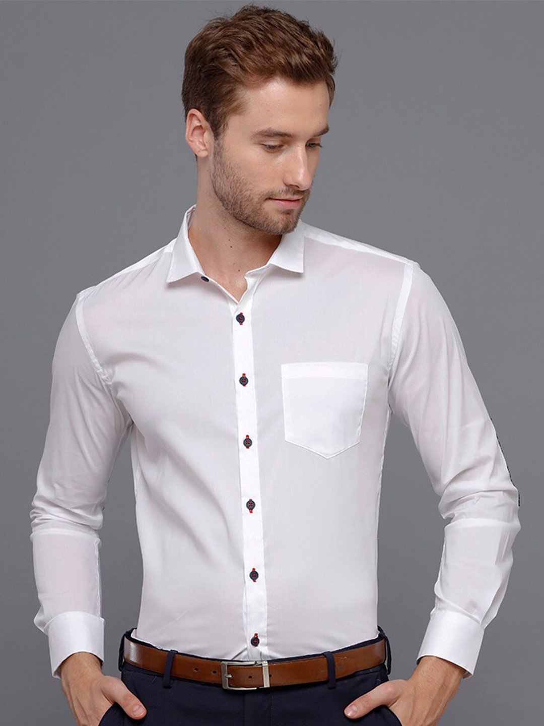 

YOVISH Comfort Formal Cotton Shirt, White