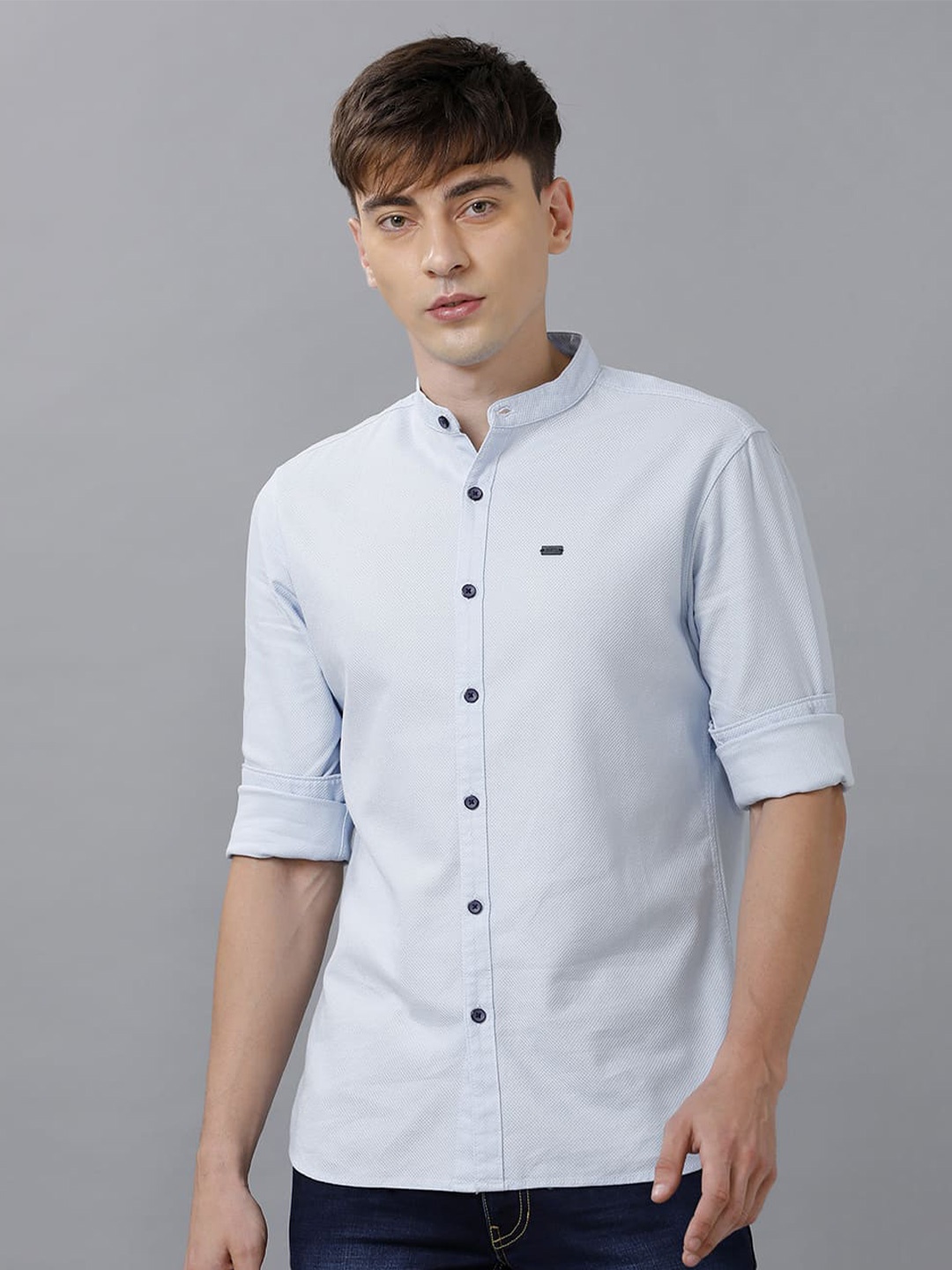 

IDENTITI Slim Fit Casual Shirt, Blue