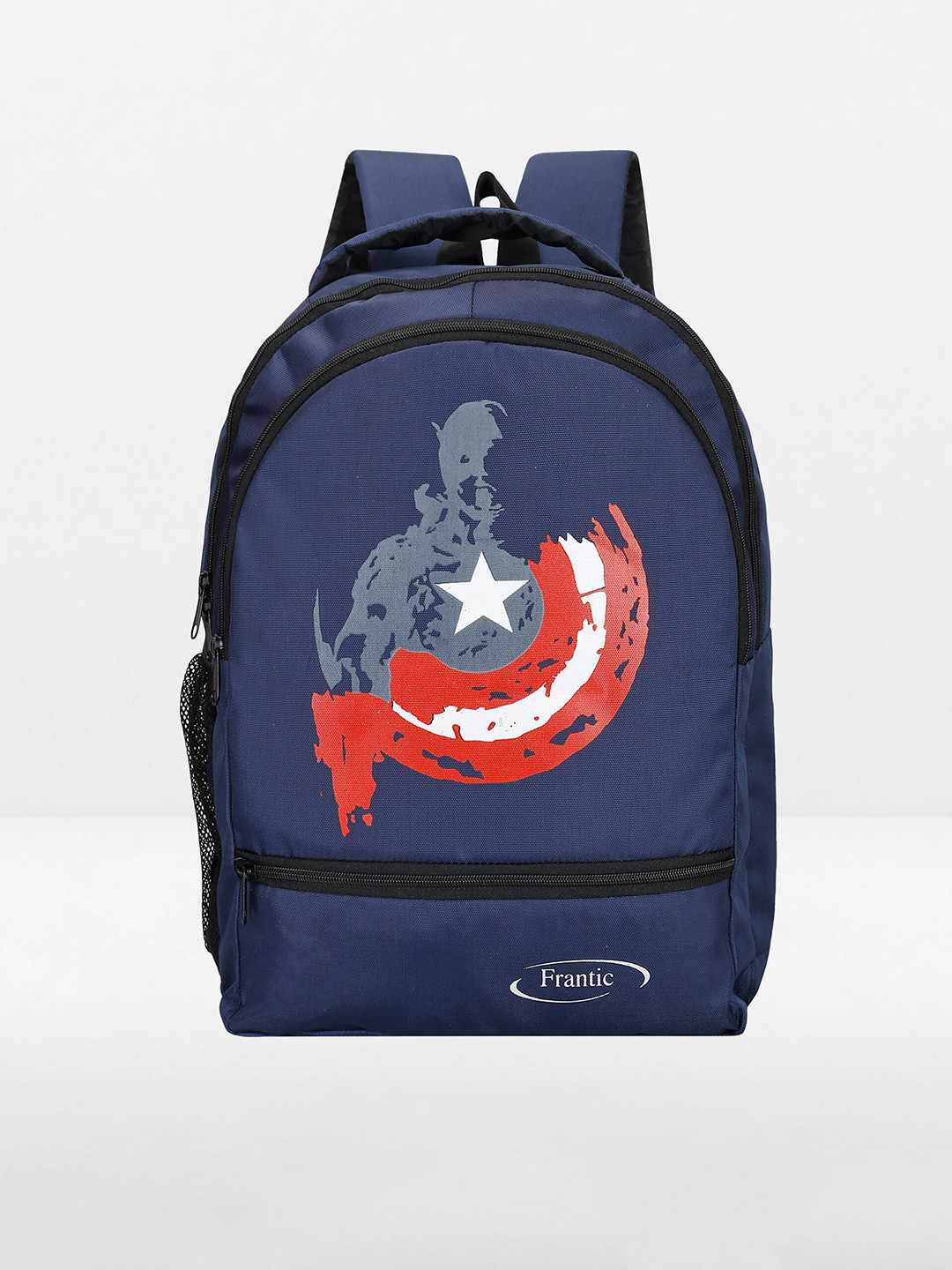 

Frantic Kids Water Resistant Dust Proof Graphic Backpack, Blue