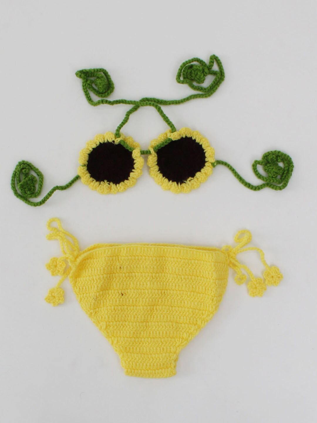 

Woonie Infants Kids Sun Flower Bikini Style Photoprop, Yellow