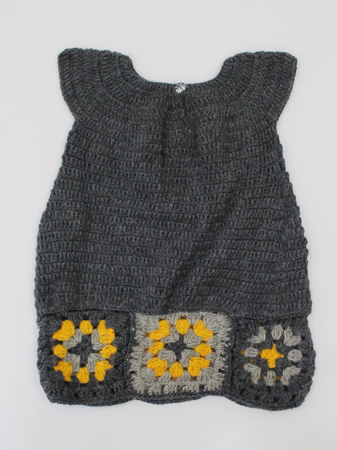 

Woonie Self Design Knitted Acrylic Jumper Dress, Grey
