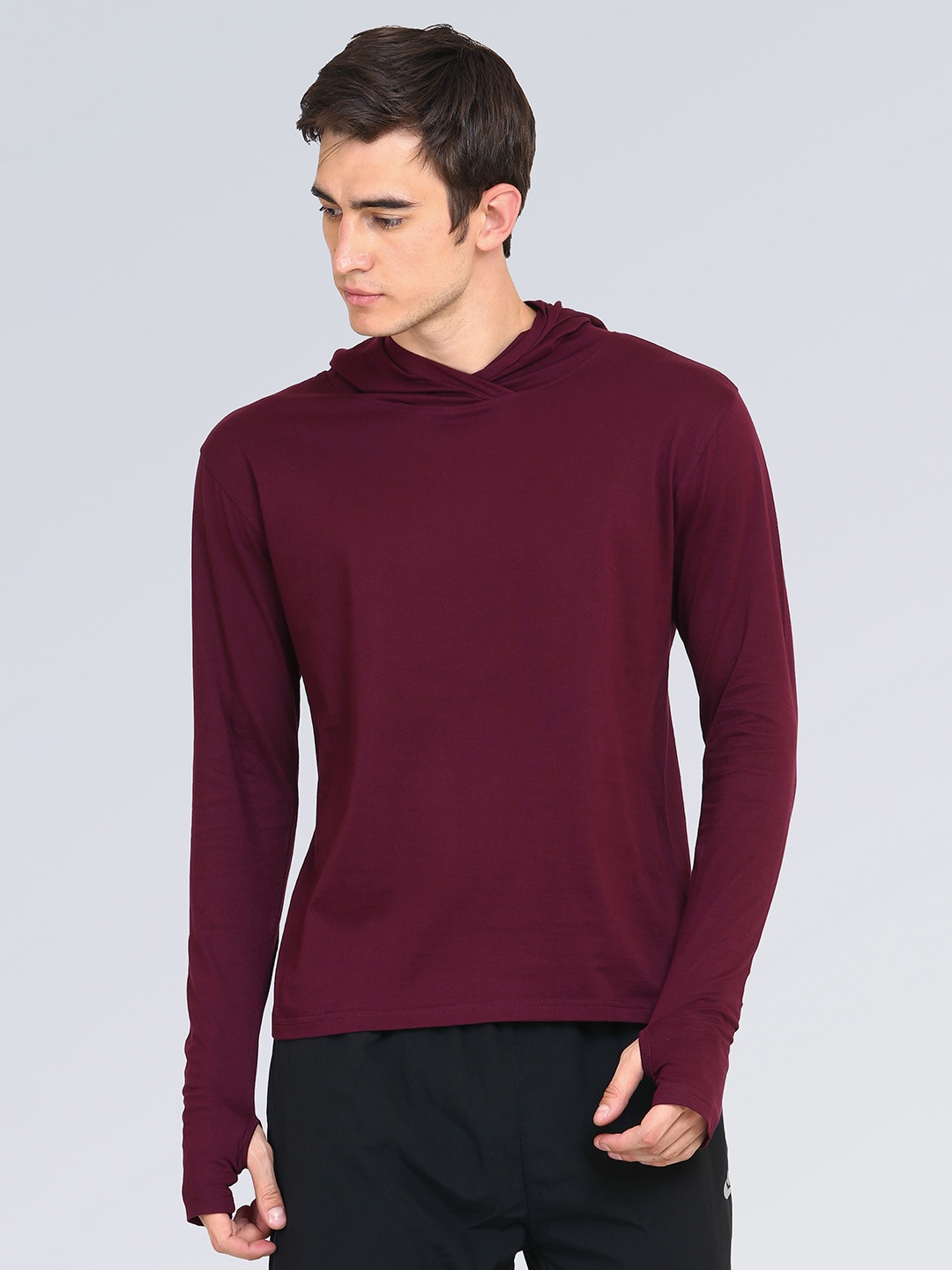 

appulse Hooded Slim Fit T-shirt, Maroon