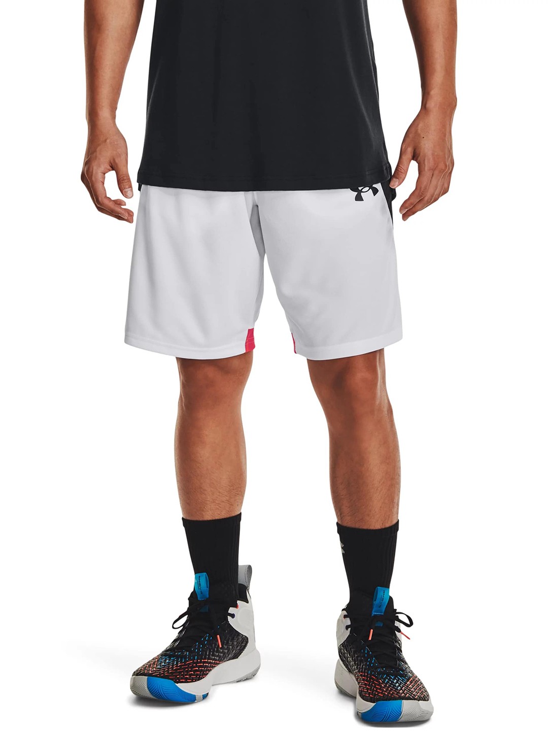

UNDER ARMOUR Men Loose Fit Low-Rise Sports Shorts, White