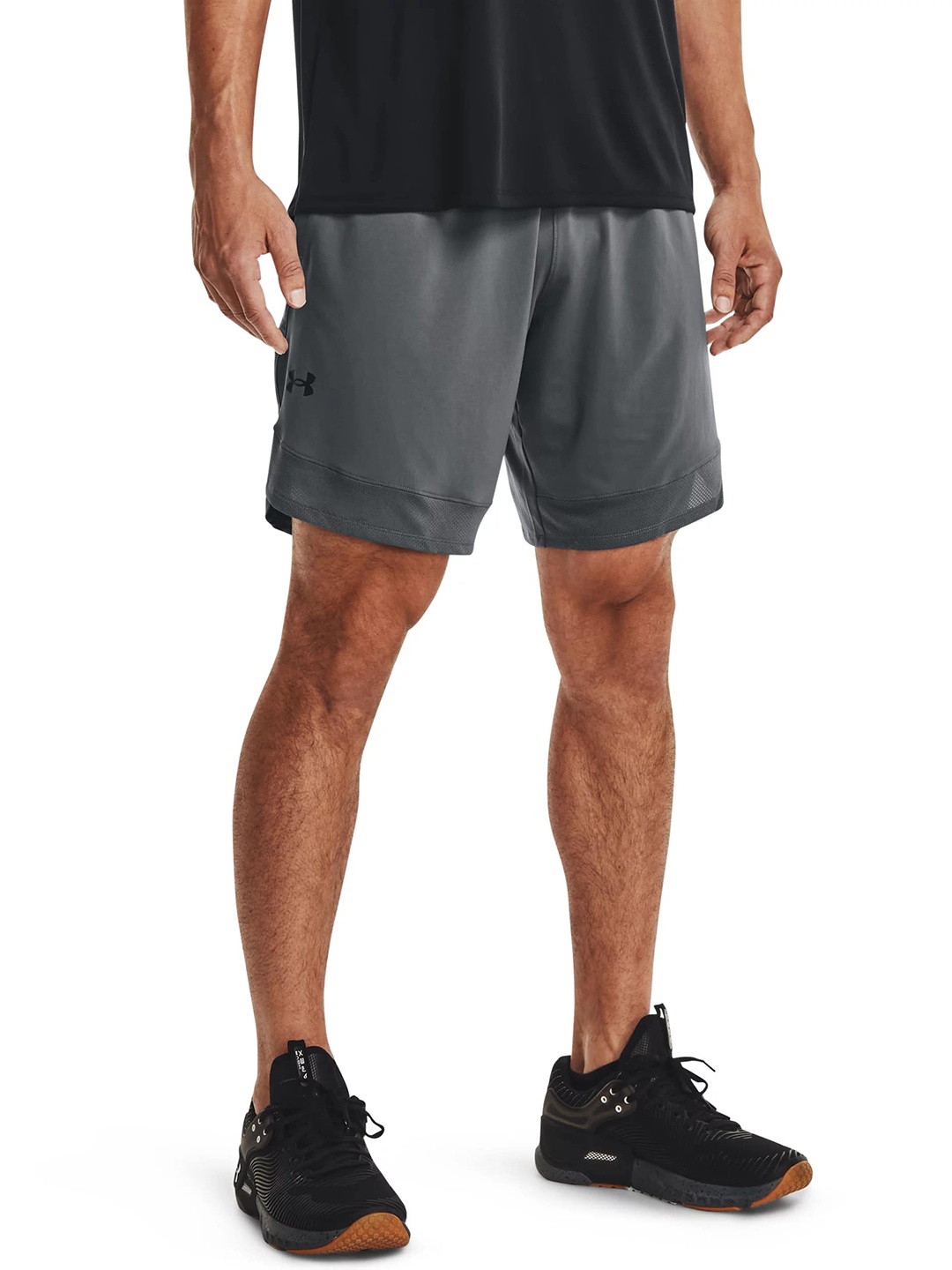

UNDER ARMOUR Men Loose Fit Low-Rise Training or Gym Sports Shorts, Grey