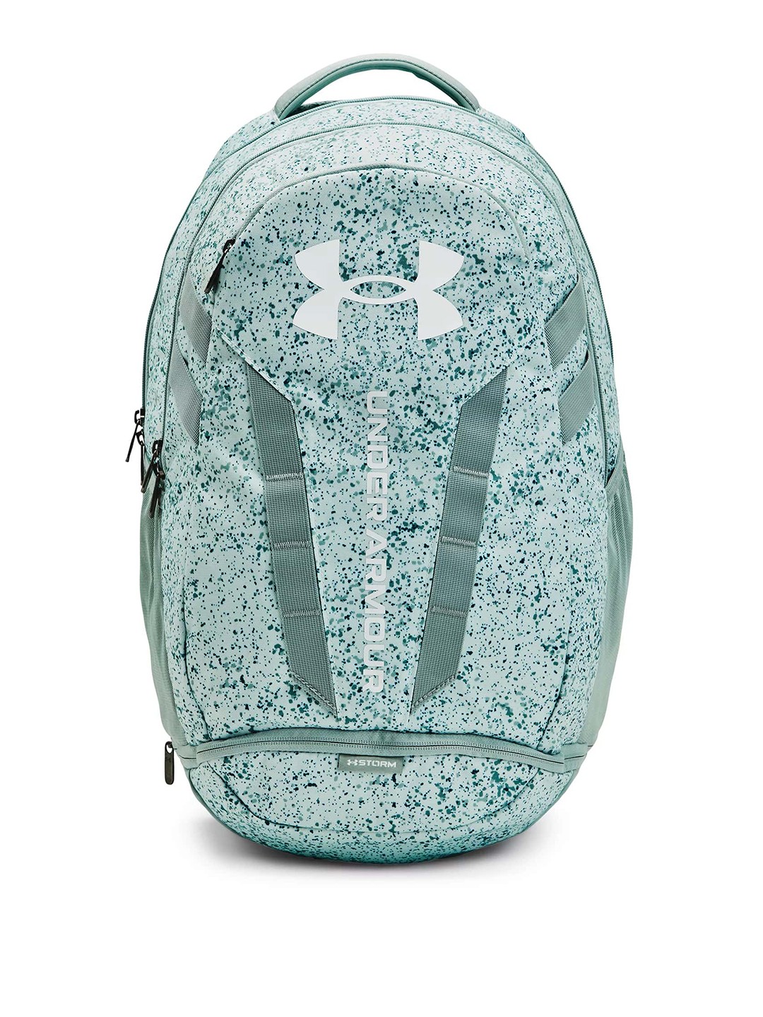 

UNDER ARMOUR Unisex Hustle 5.0 Brand Logo 15 Inch Laptop Backpack, Green