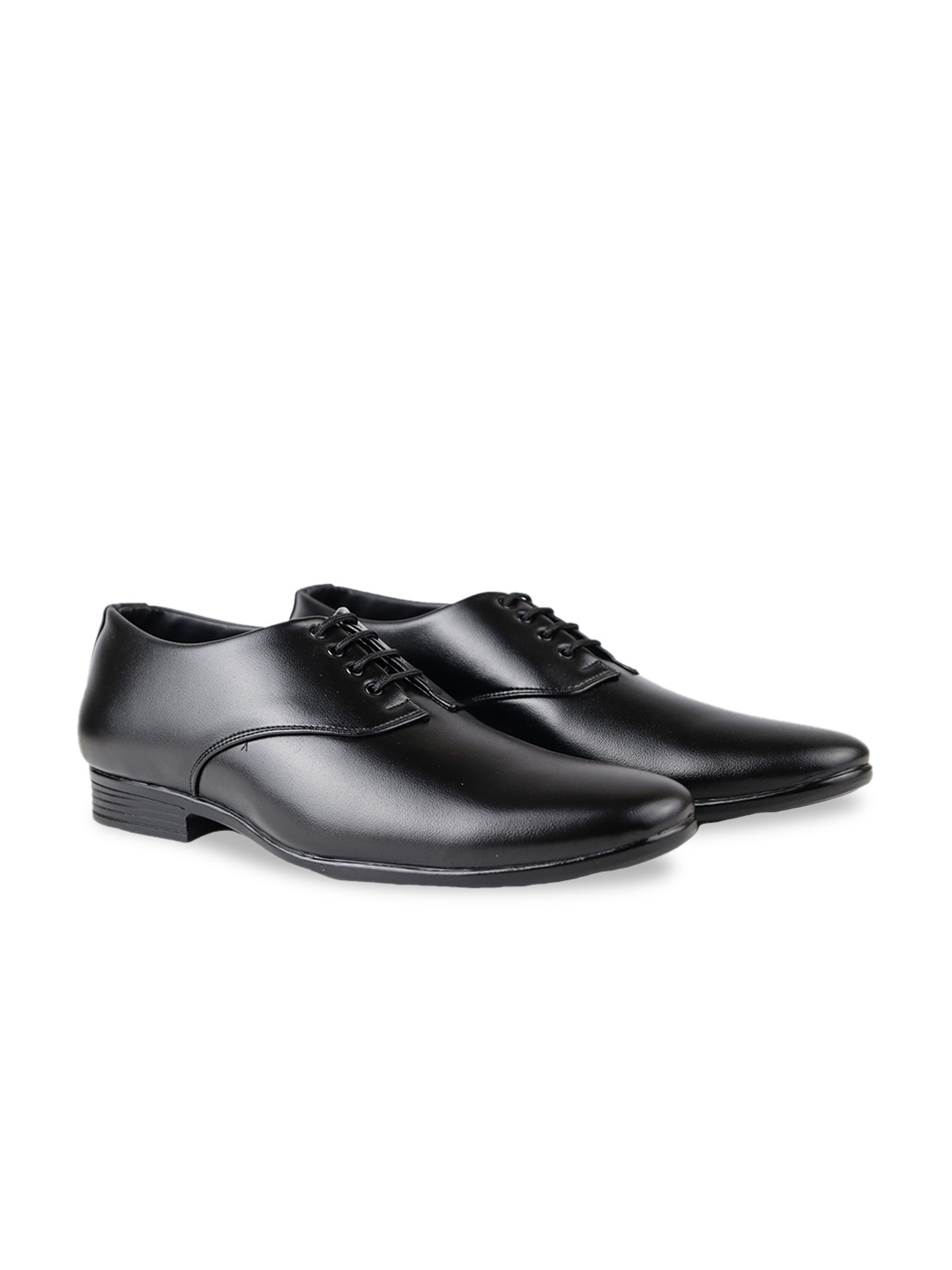 

HikBi Men Leather Formal Derbys, Black