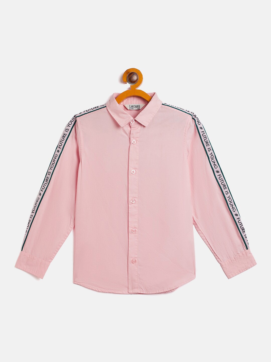 

Cantabil Spread Collar Cotton Casual Shirt, Pink