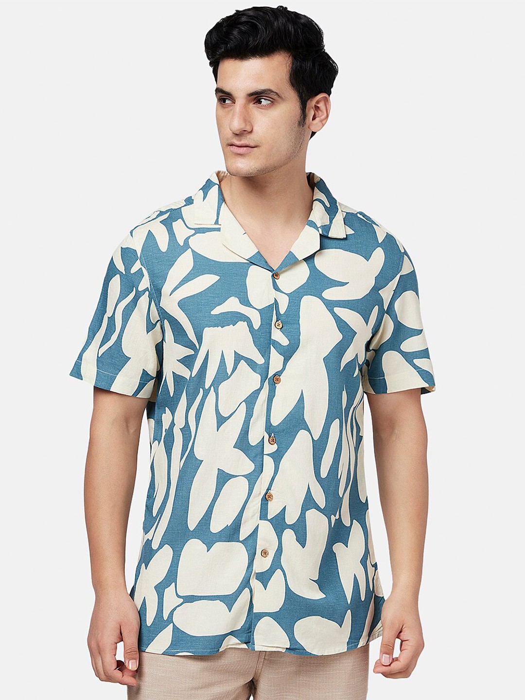 

7 Alt by Pantaloons Abstract Printed Casual Shirt, Blue