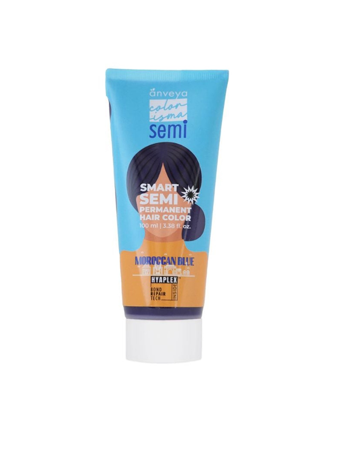 

anveya Colorisma Smart Semi Permanent Hair Color 100 ml - Moroccan Blue