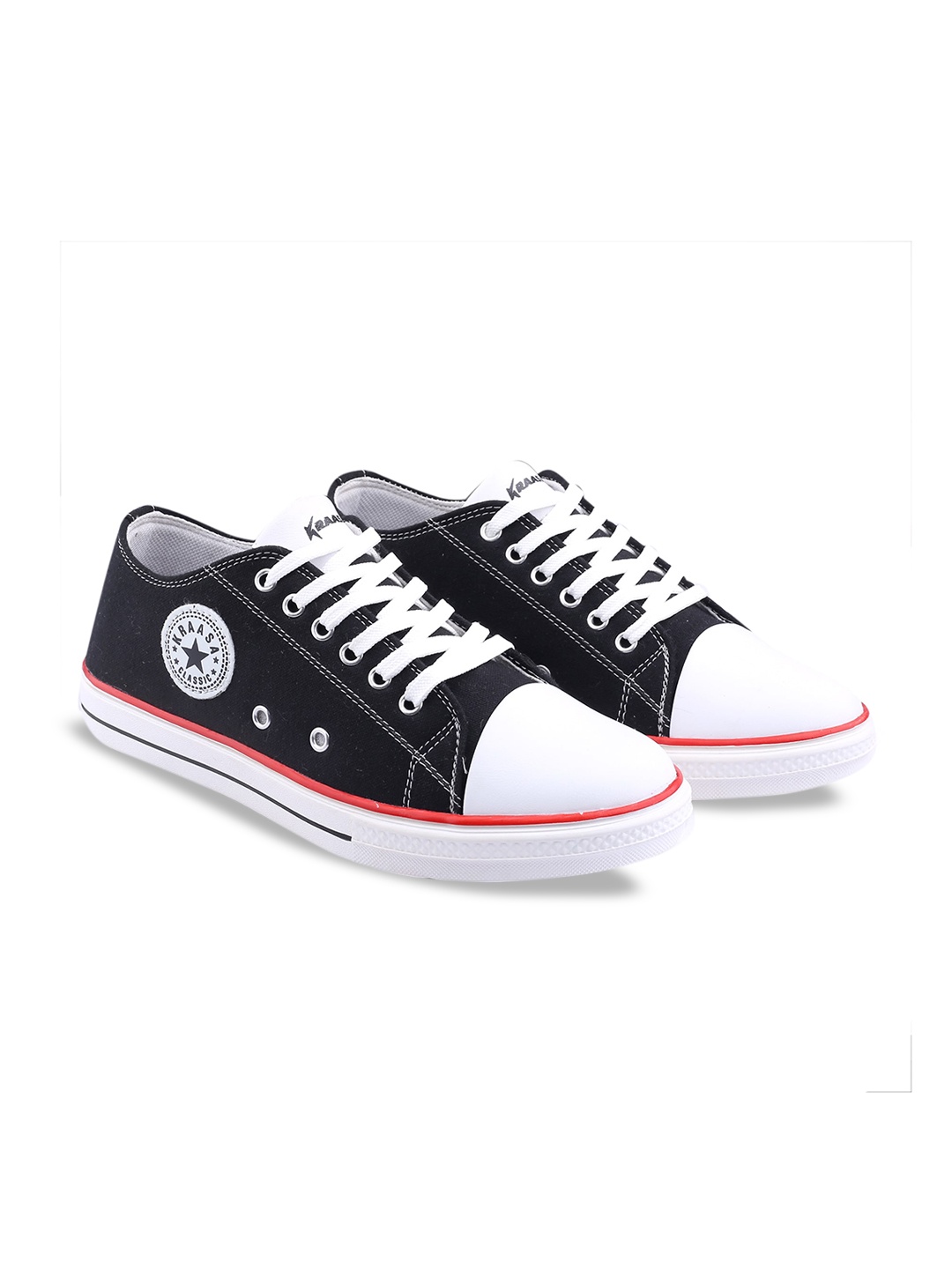 

KRAASA Men Colourblocked Sneakers, Black