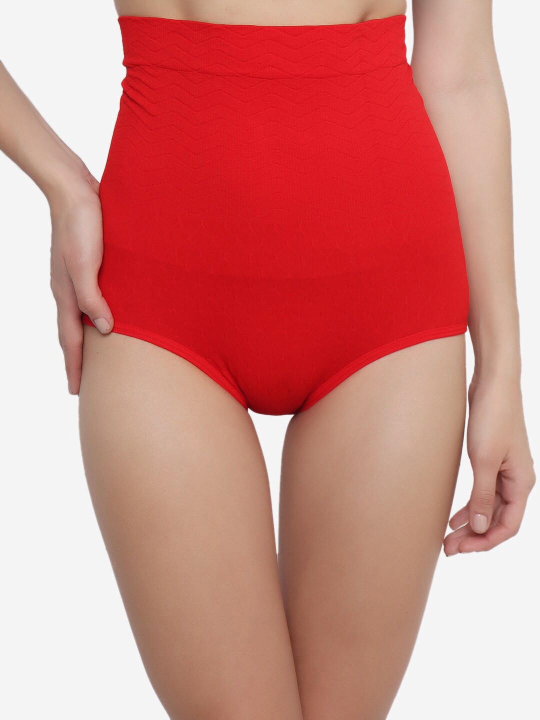 

Evalona Women High Waist Shapewear, Red