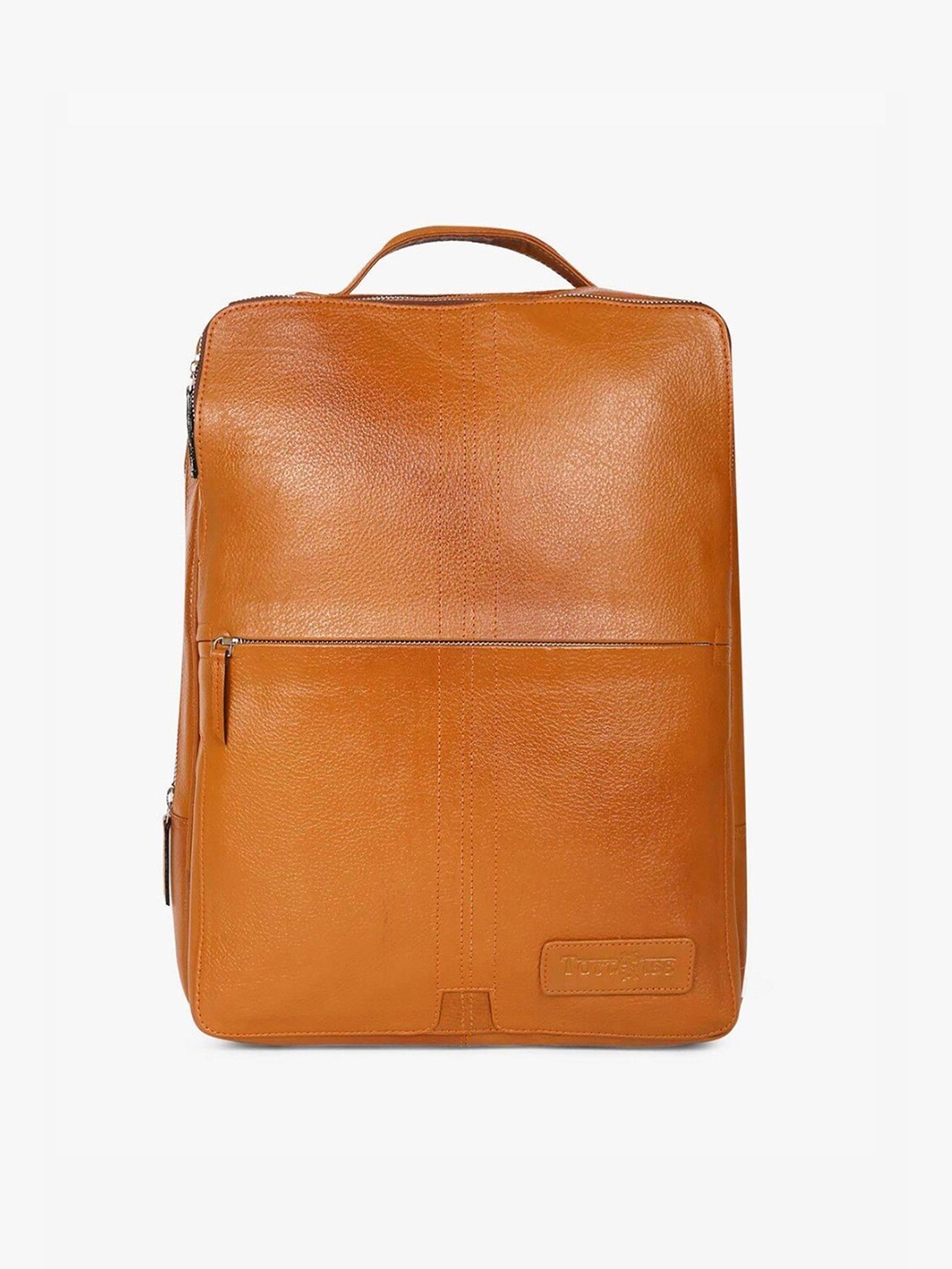 

Tortoise Marco Leather Laptop Backpack with Adjustable Straps, Brown
