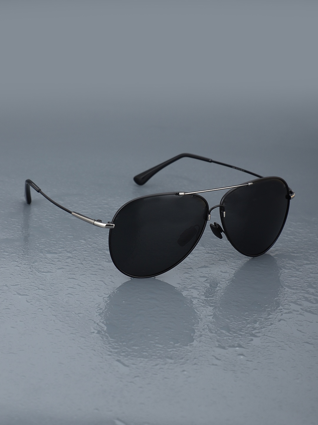 

Carlton London Premium Men Aviator Sunglasses With Polarised & UV Protected Lens CLSM119, Silver